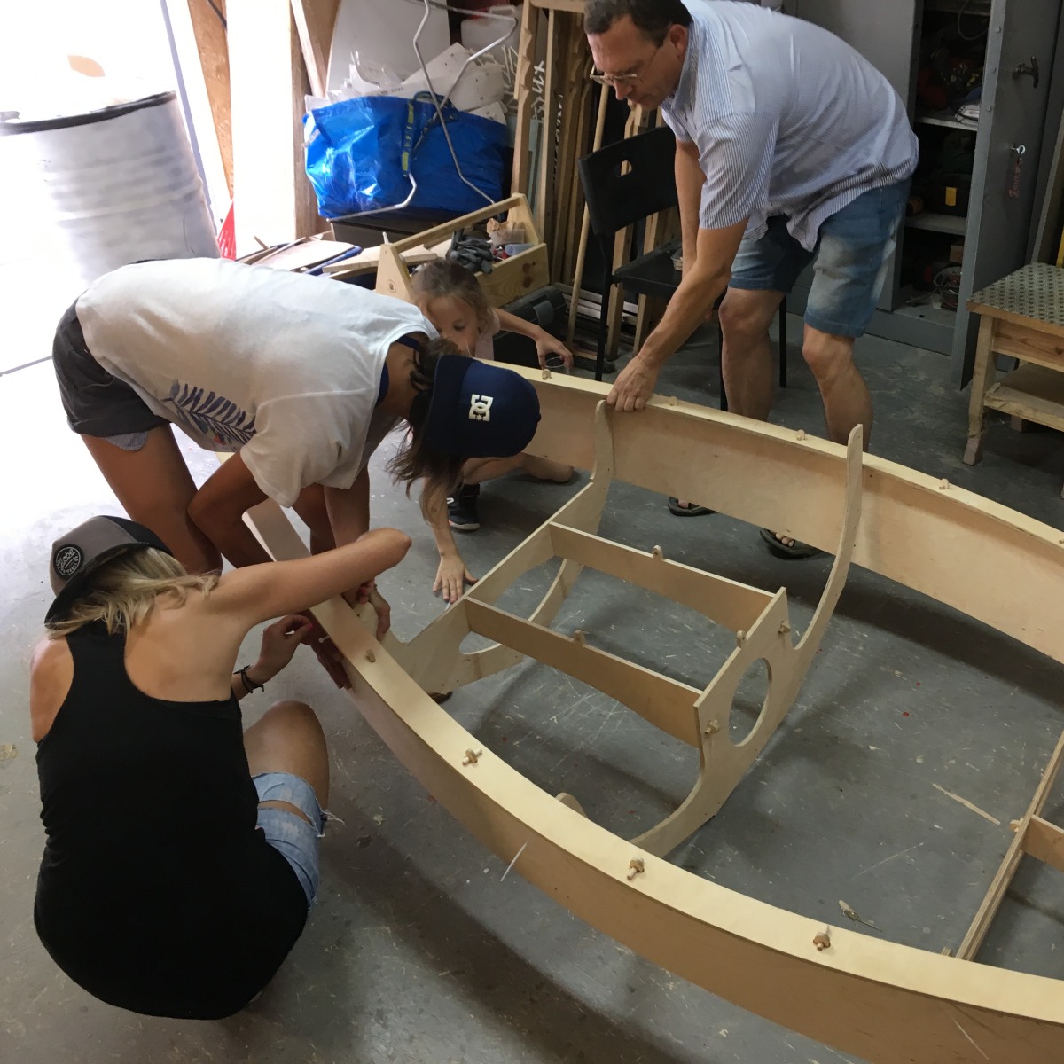 Budowa łódki „Orzeszek” | Warszawa