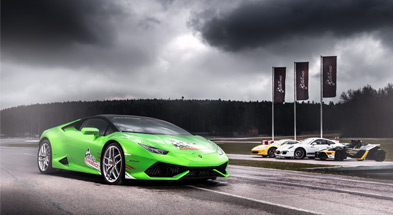 Zielone Lamborghini Huracane