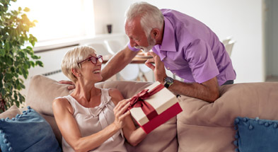 Prezent dla Seniora - Uśmiechnięci Babcia i Dziadek