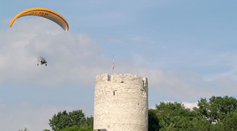 Lot motoparalotnią | Kazimierz Dolny