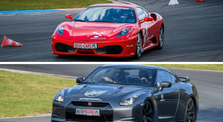 Pojedynek Ferrari F430 vs. Nissan GT-R - 1 okrążenie | Wiele lokalizacji | DEVIL-CARS