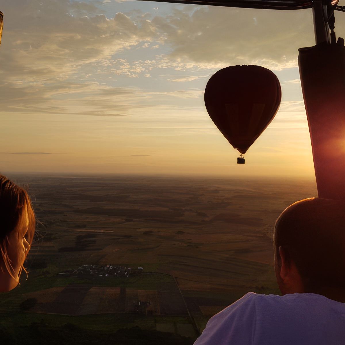 Lot balonem dla dwojga | Mazury