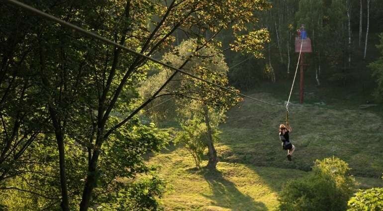 Park linowy dla dwojga - przygoda na wysokości | Poznań (Kobylnica)