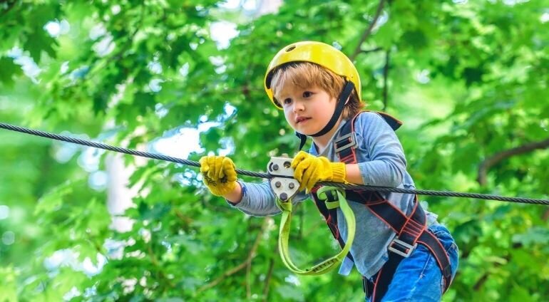 Park linowy dla dziecka - przygoda na wysokości | Poznań (Kobylnica)
