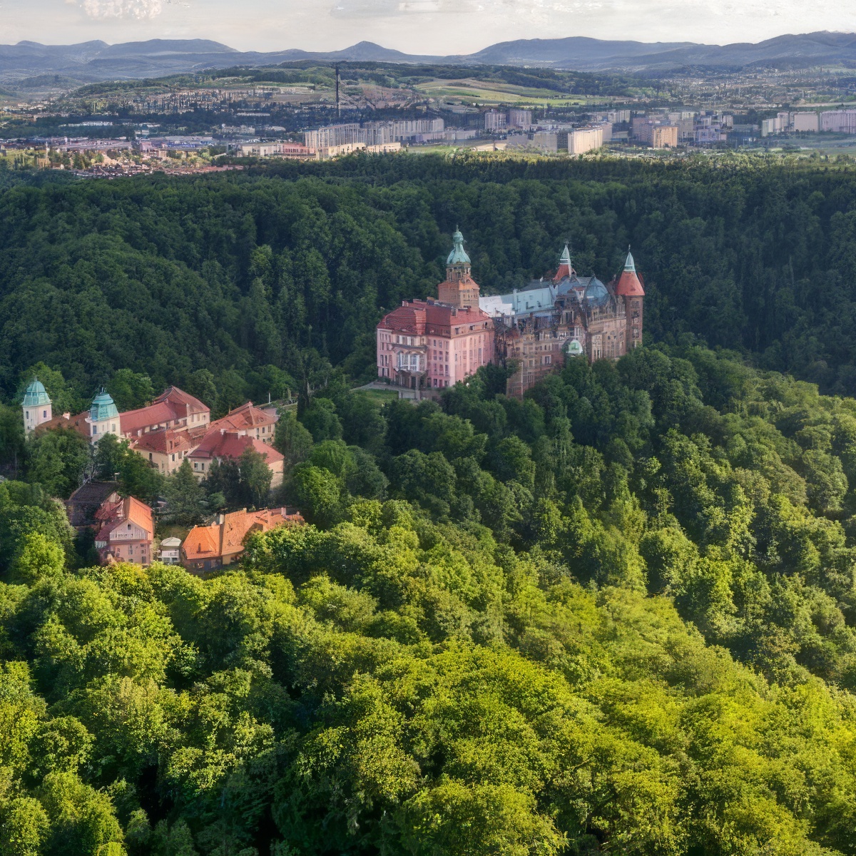 Lot widokowo - zapoznawczy nad Zamkiem Książ | Wrocław (Sobótka)