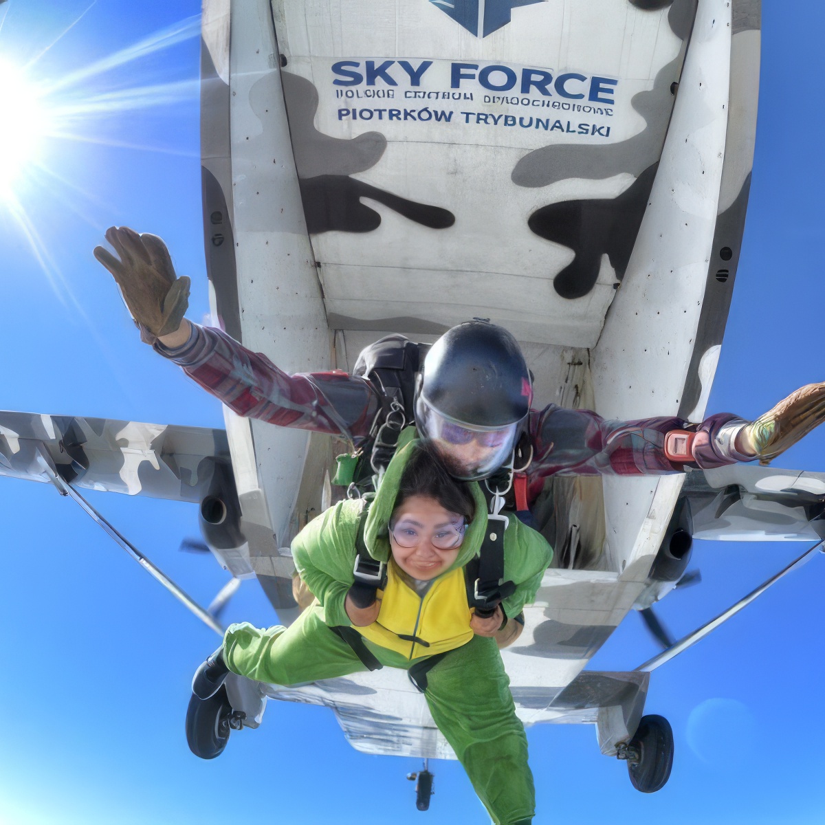Skok ze spadochronem dla dwojga | Łódź