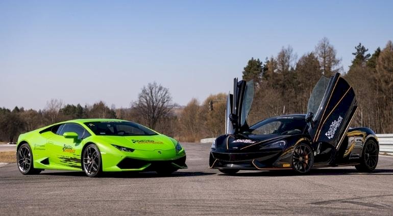 Pojedynek Lamborghini Huracan vs McLaren 570GT | Tor Kielce | SJS