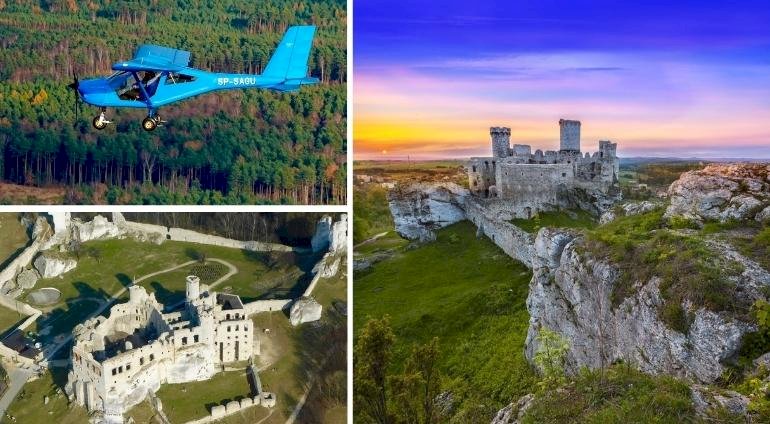 Lot zapoznawczy samolotem ultralekkim | Zawiercie (Jura Krakowsko- Częstochowska)