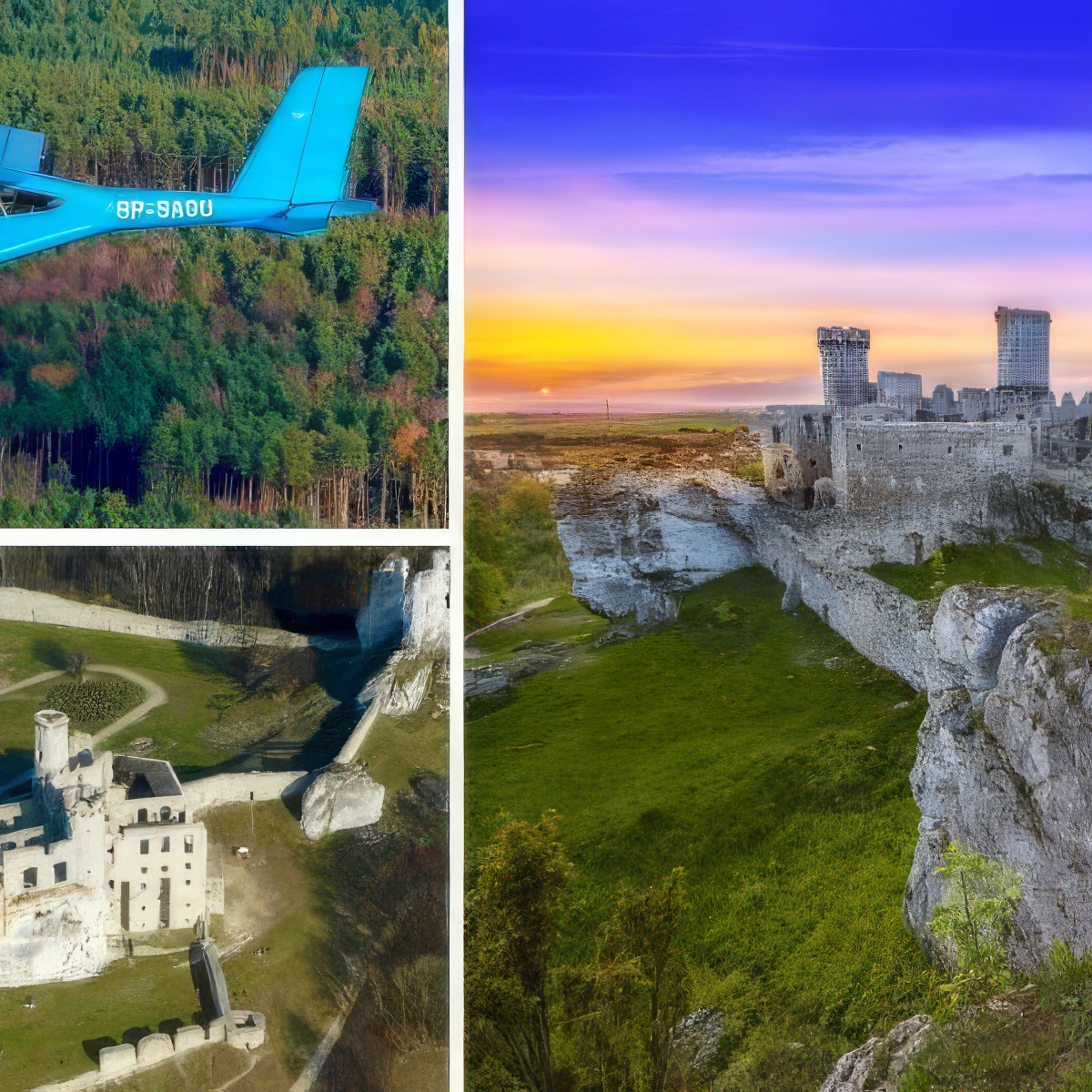 Lot zapoznawczy samolotem ultralekkim | Zawiercie (Jura Krakowsko- Częstochowska)