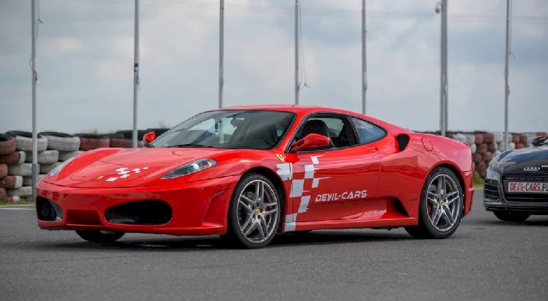 Jazda Ferrari F430 - 1 okrążenie | Tor Białystok | DEVIL-CARS