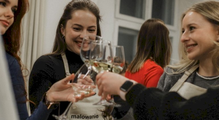 Malowanie przy winie | Łódź | Malowanie z winem