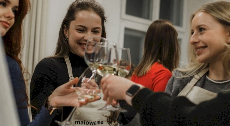 Malowanie przy winie | Warszawa | Malowanie z winem