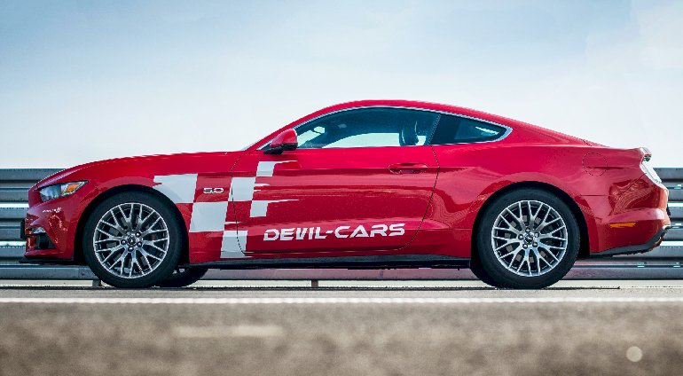 Jazda Fordem Mustangiem - 1 okrążenie | Warszawa (Tor Modlin) | DEVIL-CARS