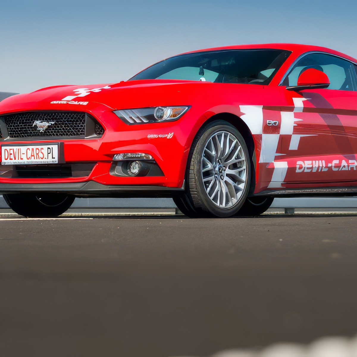 Jazda Fordem Mustangiem - 1 okrążenie | Wrocław (Tor Krzywa) | DEVIL-CARS