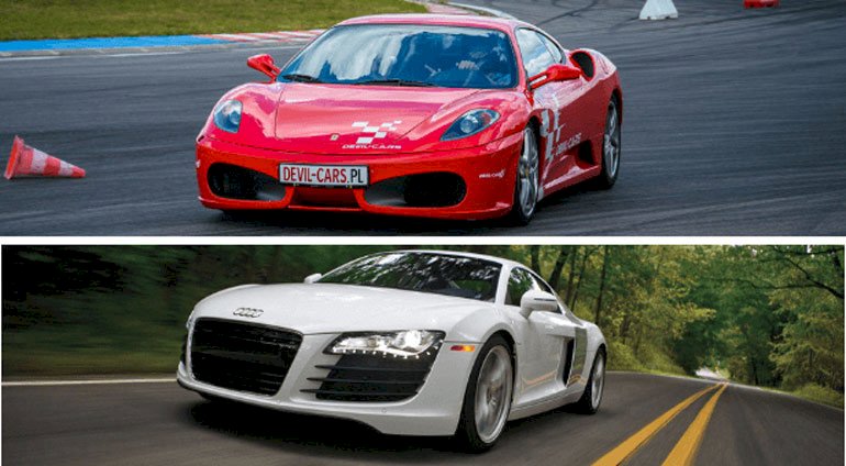 Pojedynek Ferrari F430 vs. Audi R8 | Wiele lokalizacji | AUTOPREZENT lub Devil-Cars lub Super Cars