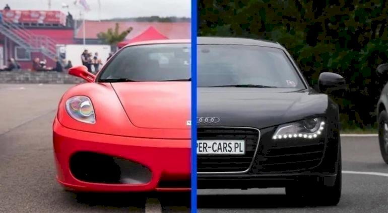 Pojedynek Ferrari F430 vs. Audi R8 | Gdańsk (Tor Pszczółki) | AUTOPREZENT