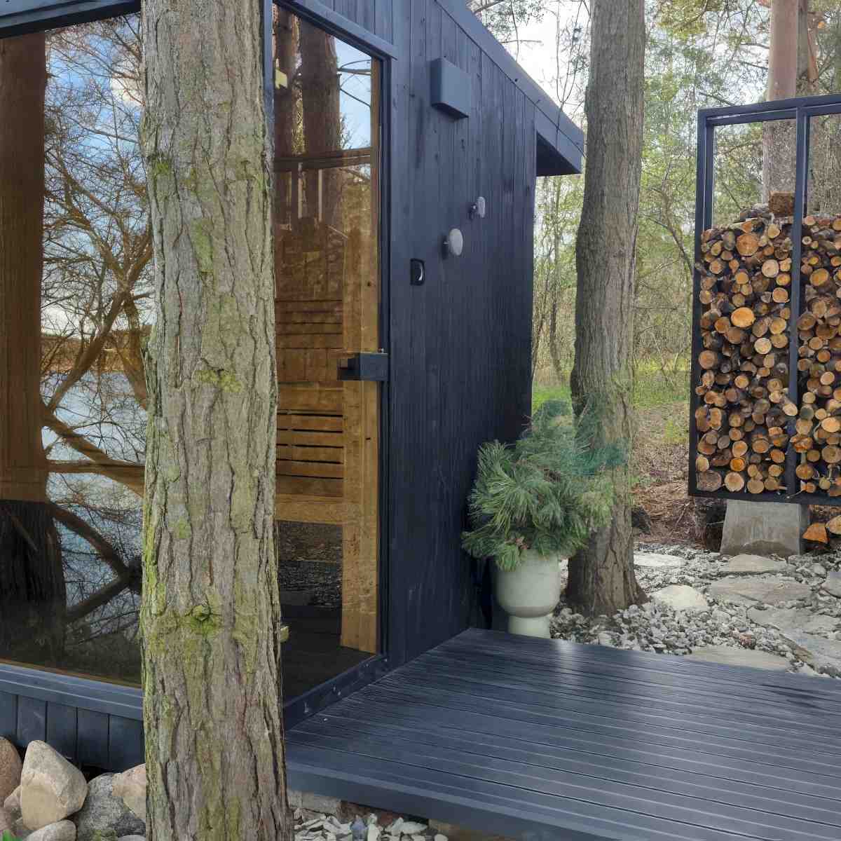 Saunowanie nad jeziorem w Leśnym SPA | Warszawa