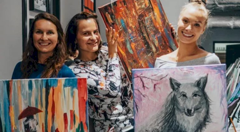 Malowanie przy winie | Łódź