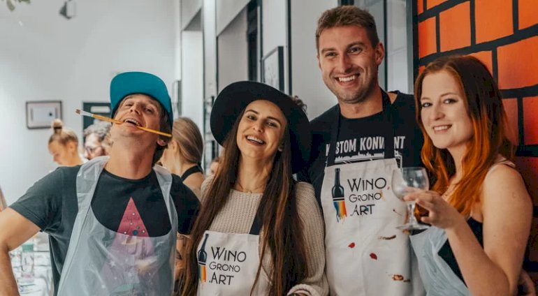 Malowanie przy winie | Katowice