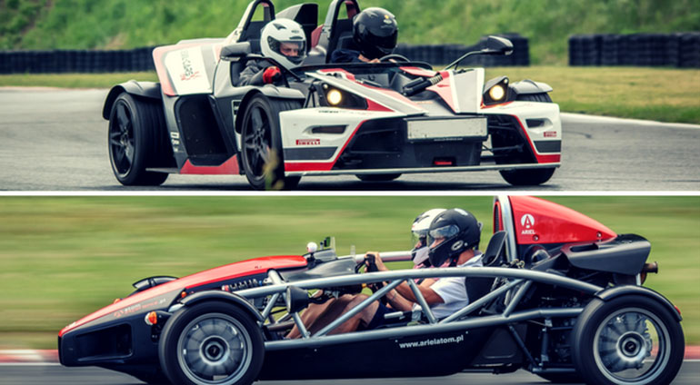 KYM X-Bow i Ariel Atom