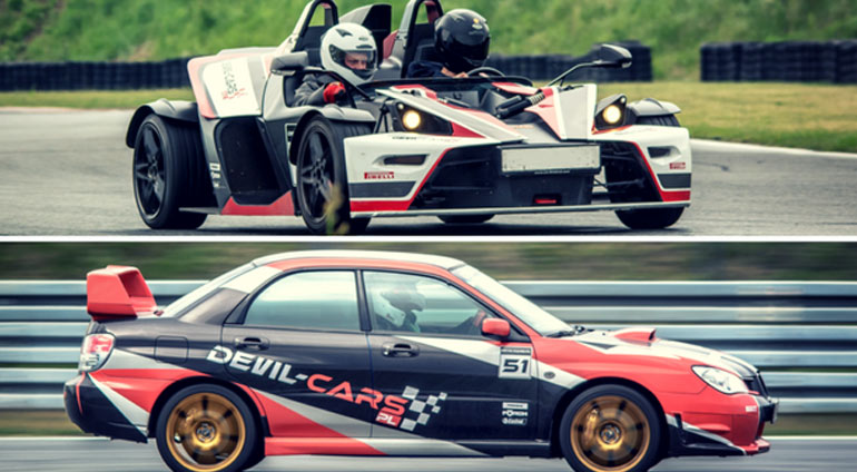 Pojedeynek KTM X-Bow vs Subaru Impreza STI