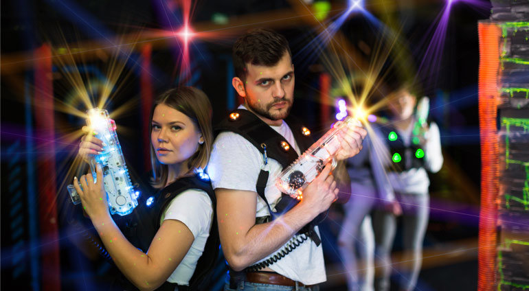 Paintball laserowy dla grupy - Białystok (30 min.)