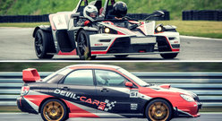 Pojedeynek KTM X-Bow vs Subaru Impreza STI
