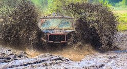 Ogromne błoto na trasie off road