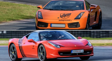 Pojedynek Ferrari Italia vs. Lamborghini Gallardo - jazda autem sportowym