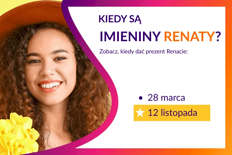 Kiedy są imieniny Renaty? - infografika