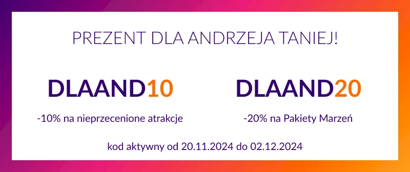 Kod rabatowy na prezent dla Andrzeja na imieniny